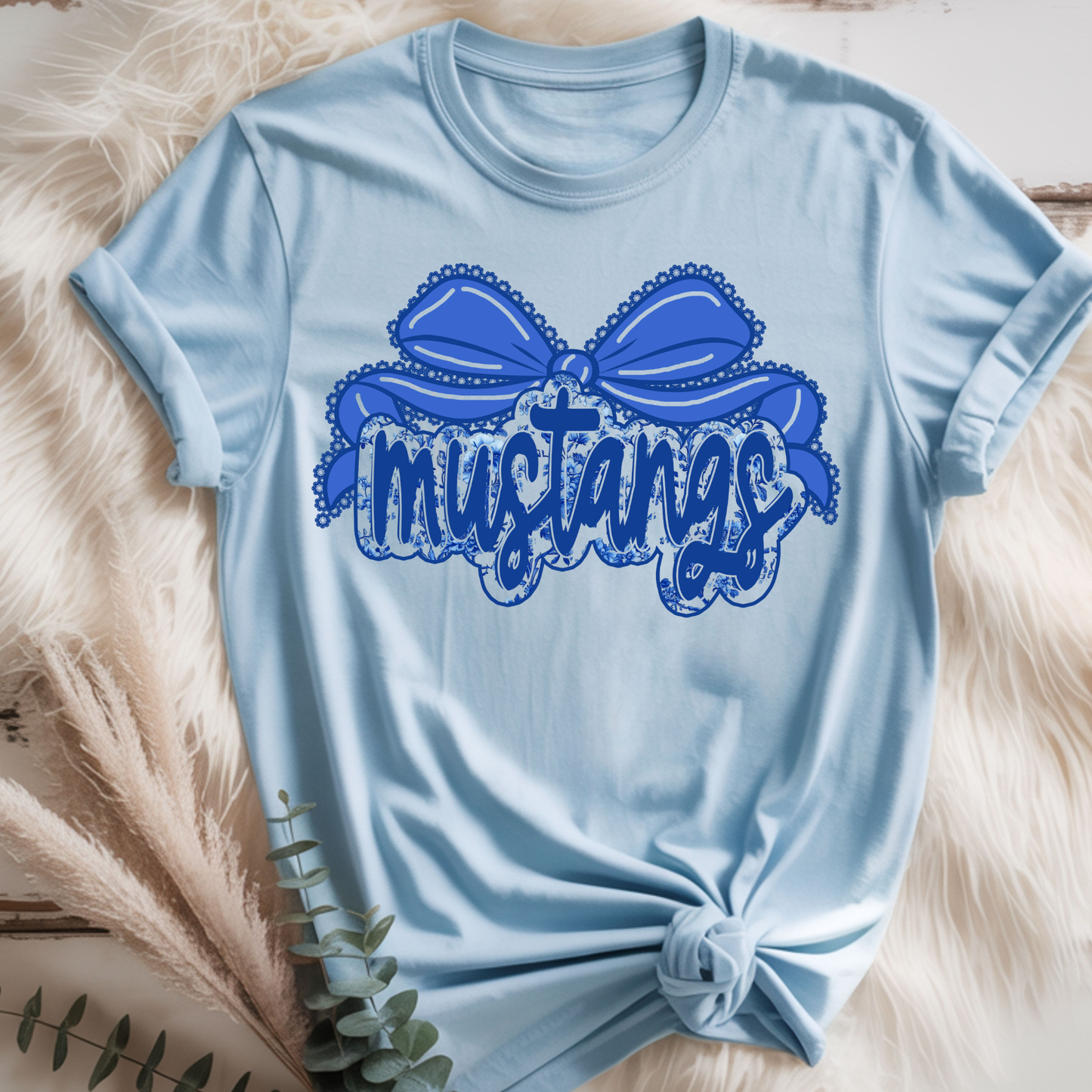 Mustangs Floral Tee