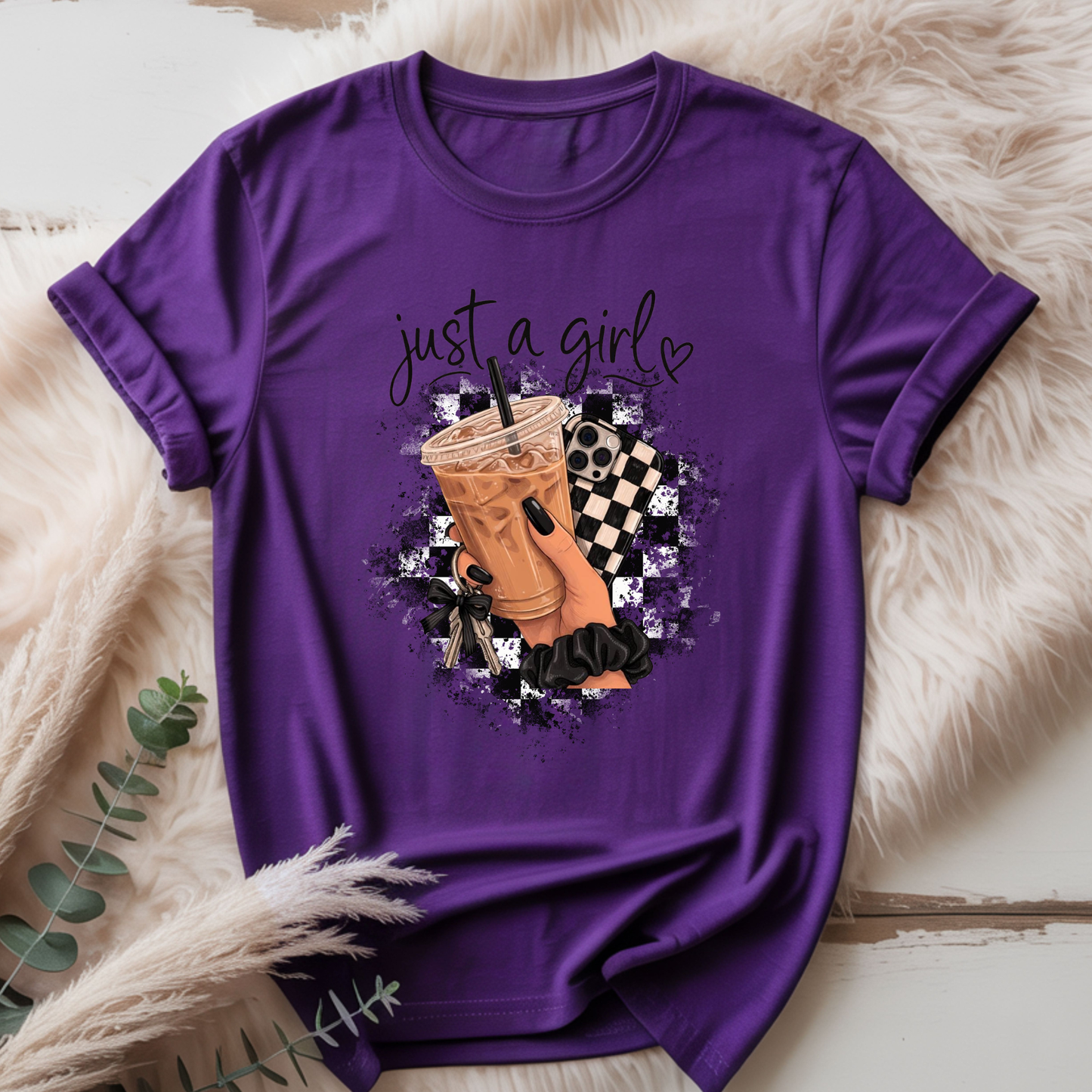 Just a girl coffee Tee