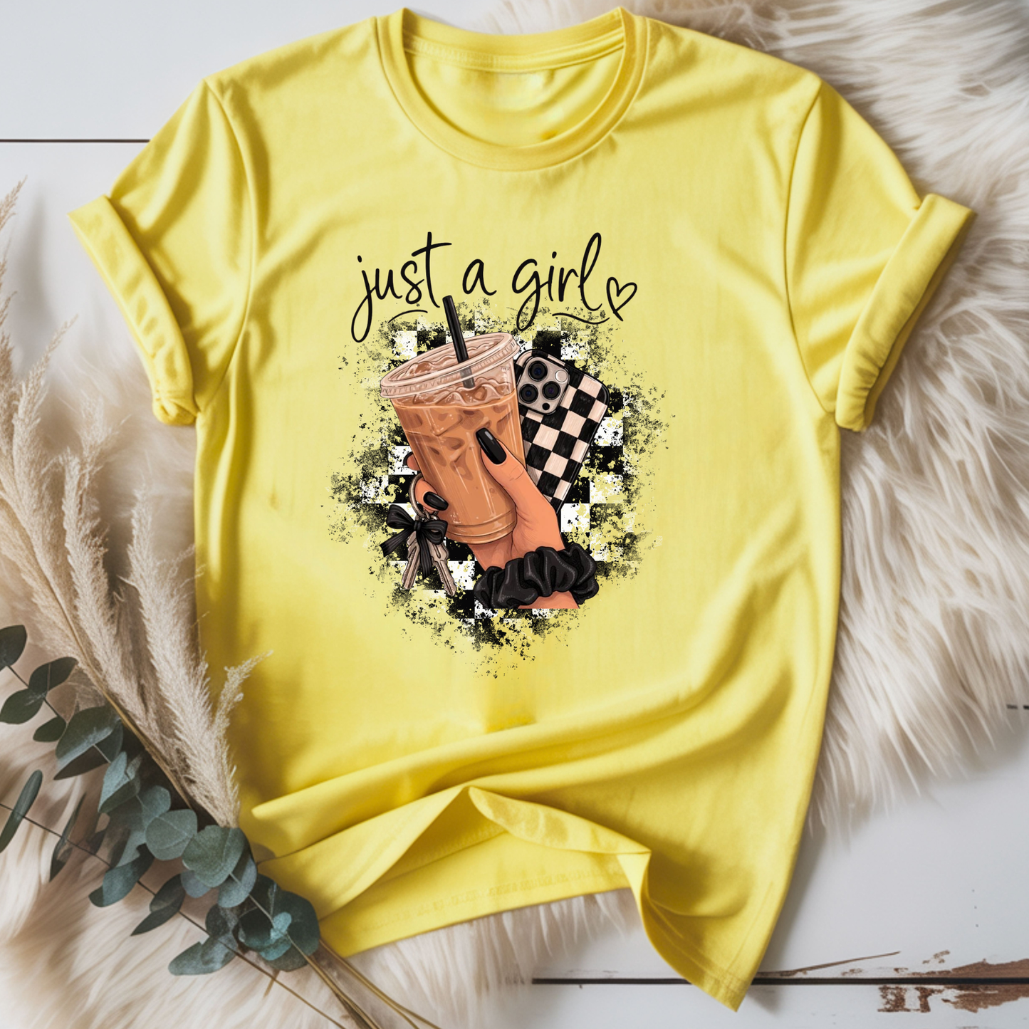 Just a girl coffee Tee