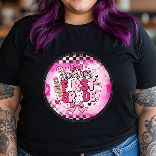 1st Grade girly Tee
