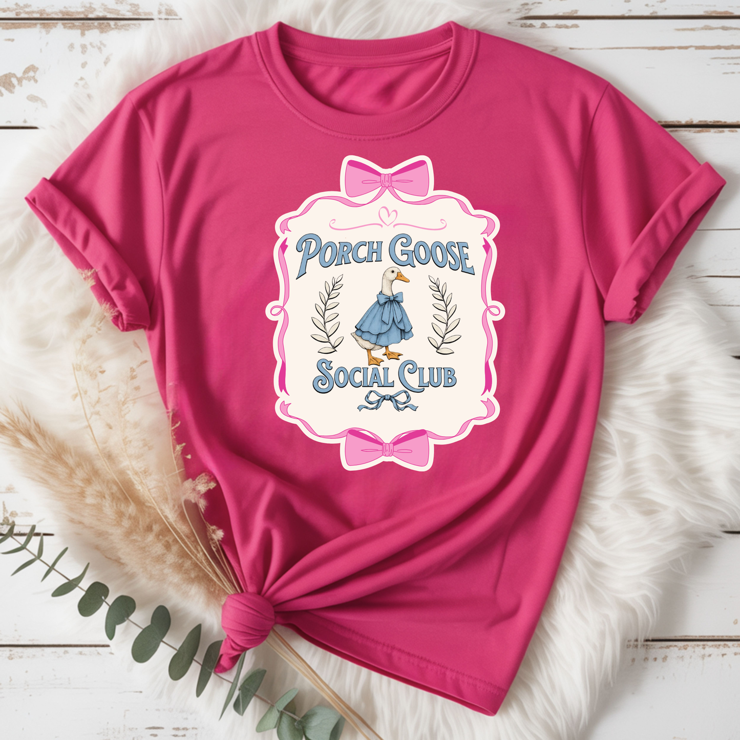 Porch goose social club Tee